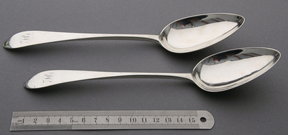 Scottish Georgian Silver Celtic Pointed Tablespoons (Pair) - Alexander Ziegler